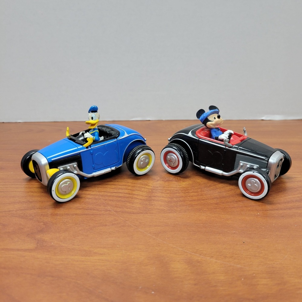 Disney Mickey and Donald Duck dicast roadster racing cars
